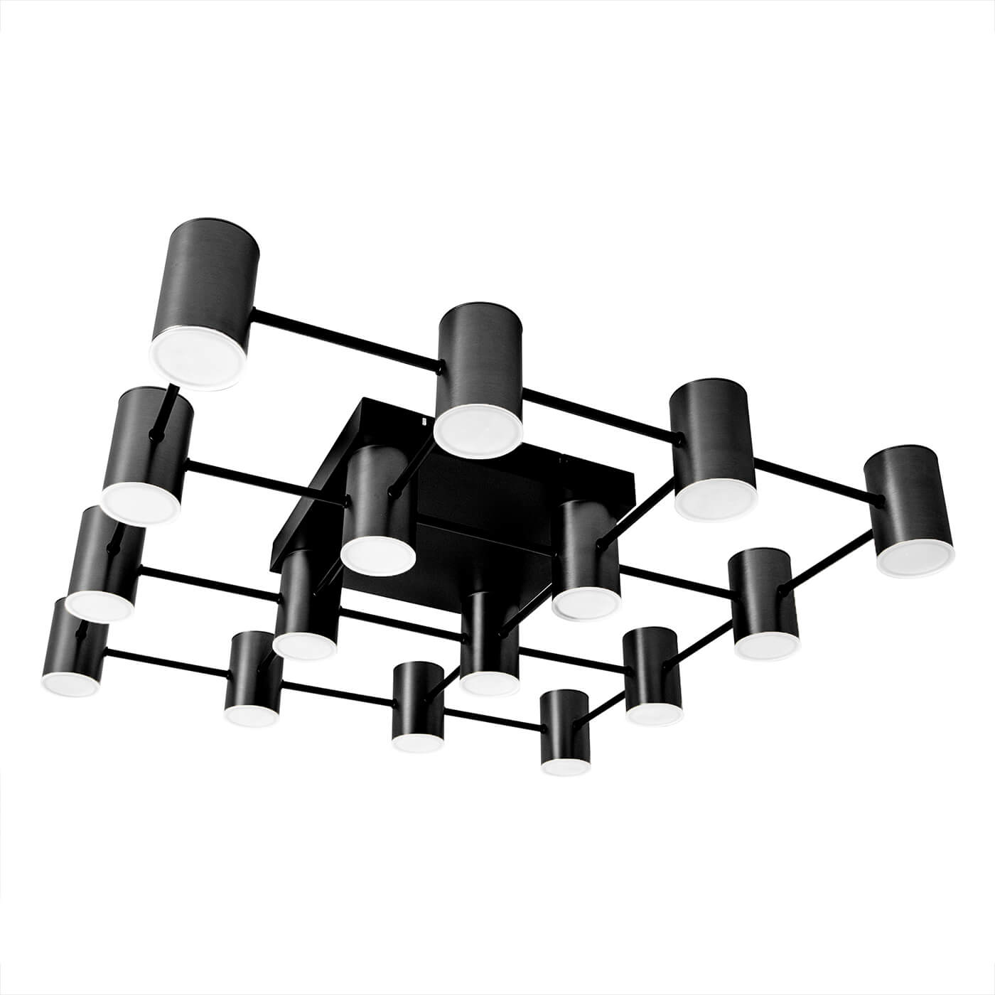 plafoniera neagra cu design modern, elegant pentru spatii mari, pentru living sau dormitor