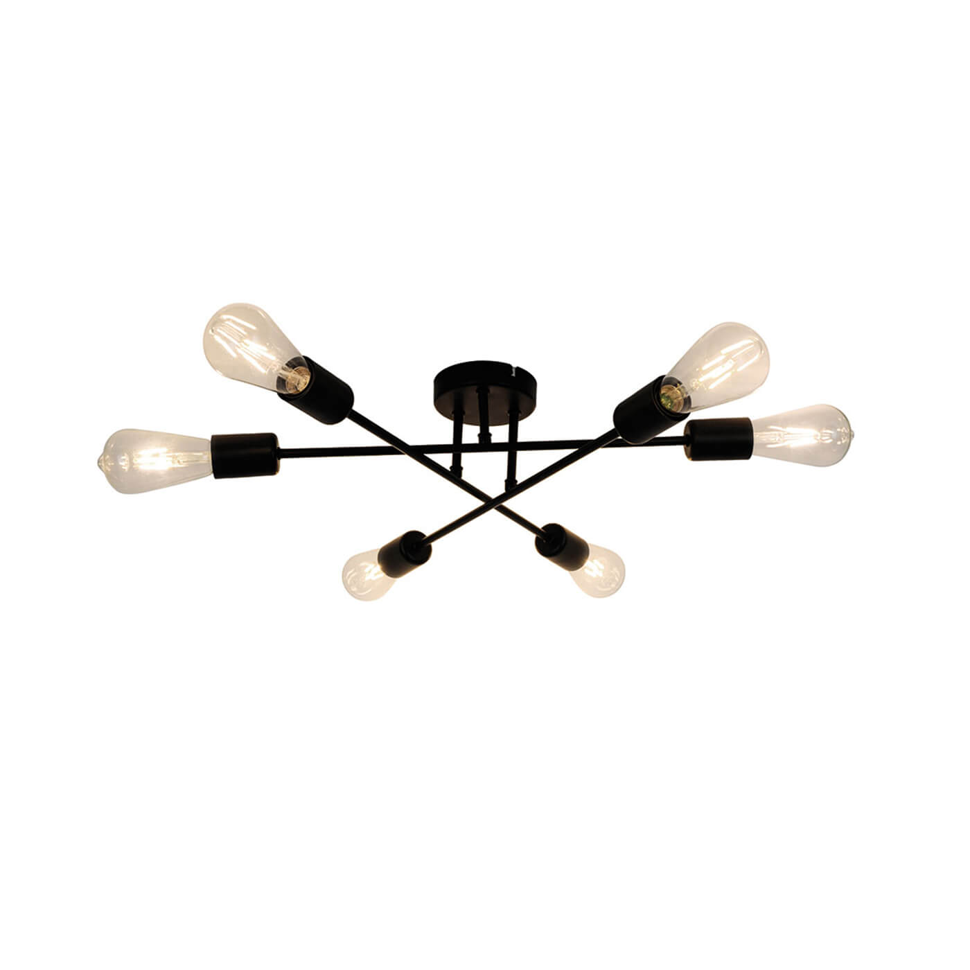 Cauti o plafoniera neagra FREESTYLE din metal, design industrial, modern - Corp de iluminat pentru din colectia DOMICILIO?