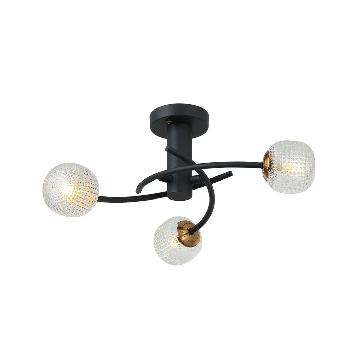 Cauti o plafoniera neagra IFIGENIA C3 cu globuri, design elegant, modern - Corp de iluminat pentru din colectia DOMICILIO?