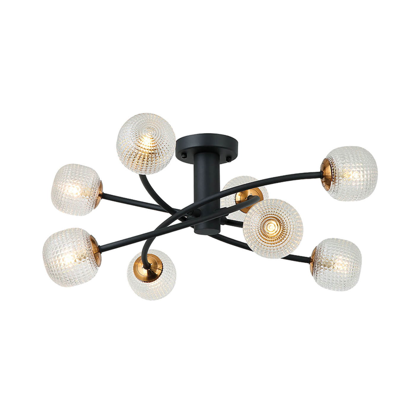 Cauti o plafoniera neagra IFIGENIA C8 cu globuri, design elegant, modern - Corp de iluminat pentru din colectia DOMICILIO?