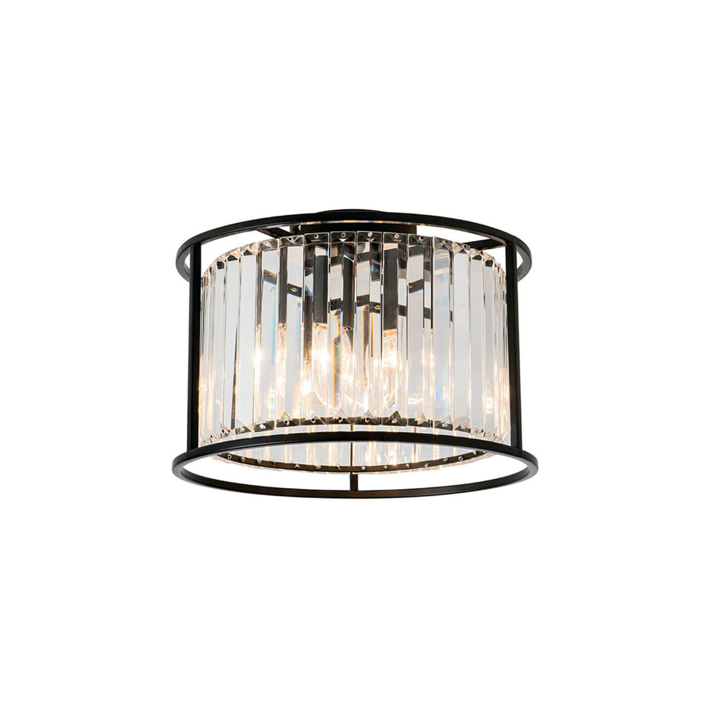 Cauti o plafoniera neagra RONDA din sticla - pentru living, design elegant - Corp de iluminat din colectia DOMICILIO?