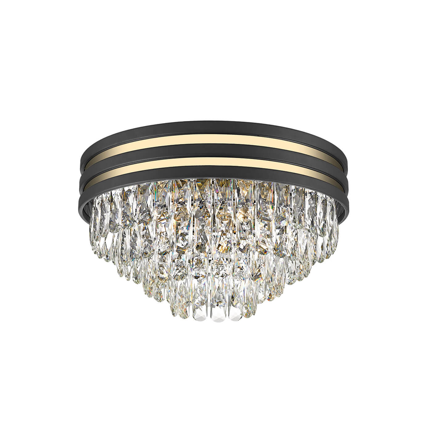 Cauti o plafoniera neagra aurie JOSEPHINE din sticla, design elegant - Corp de iluminat pentru din colectia DOMICILIO?