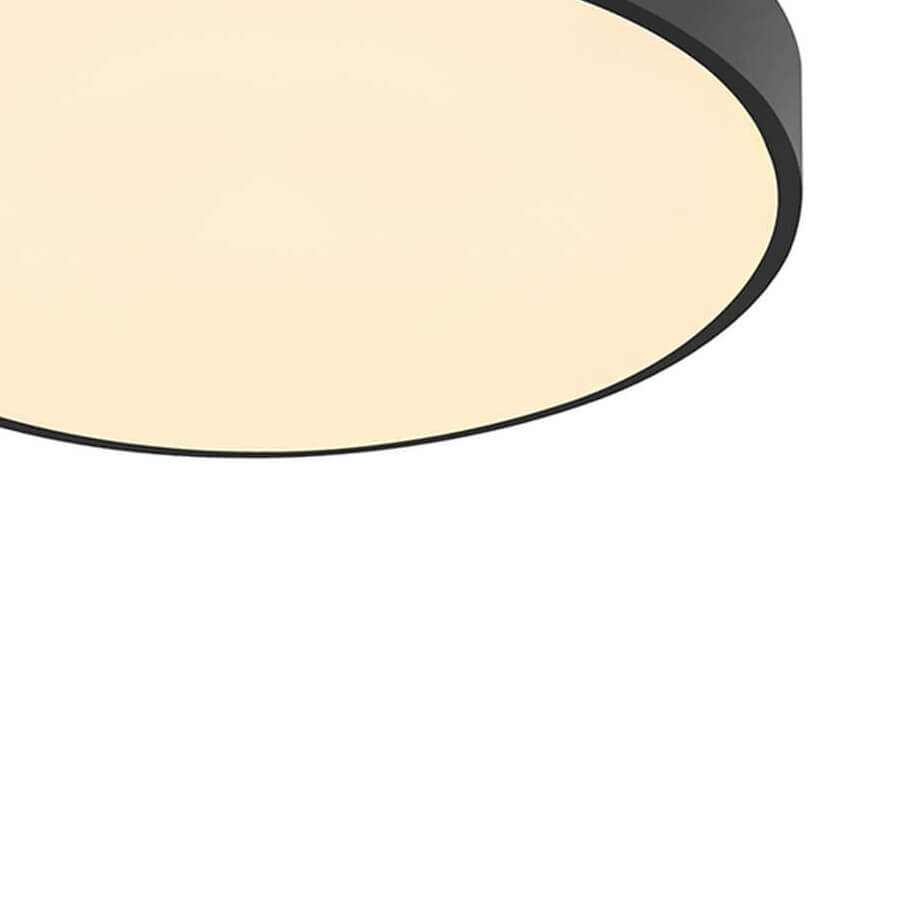 Plafoniera minimalista RADIANCE C2 neagra de metal cu LED 60W