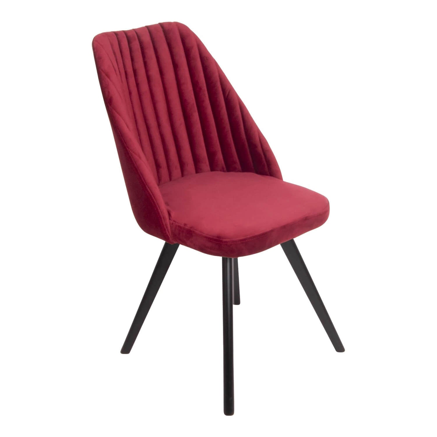 Scaune 2020, Scaune dining pentru living - Scaun ALEC, grena, sezut catifea, confortabil