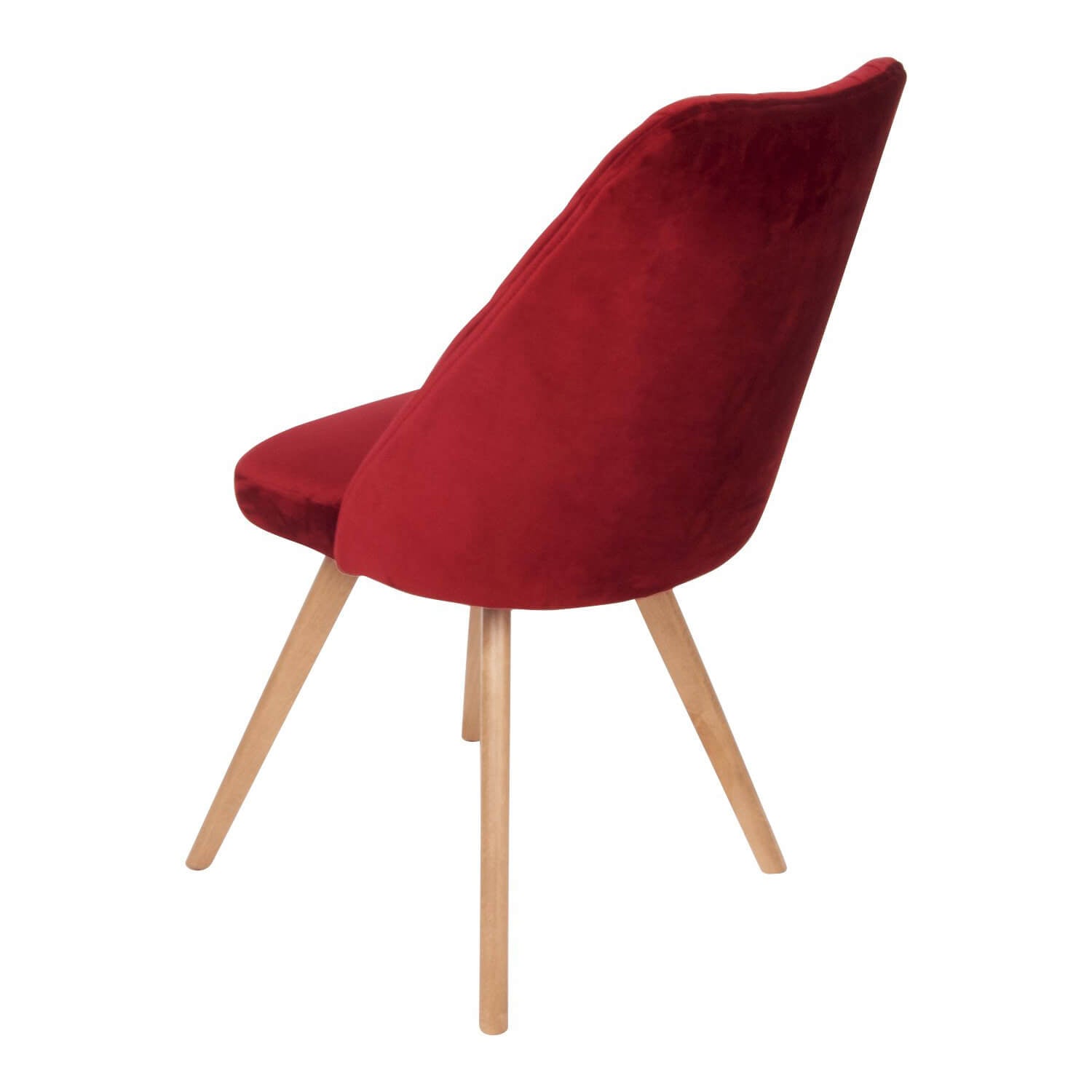 Scaun dining elegant, Scaune dining pentru living - Scaun ALEC, grena, sezut catifea, confortabil