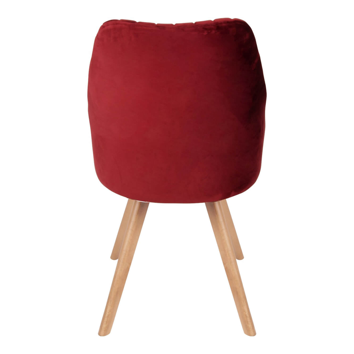 Scaun dining dragut, Scaune dining pentru living - Scaun ALEC, grena, sezut catifea, confortabil