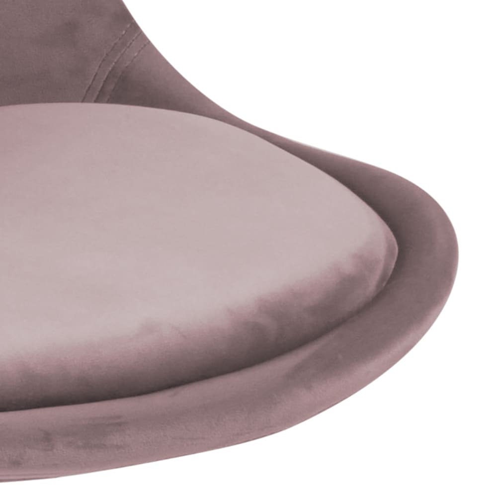 Set doua scaune dining DIMA roz pudra cu picioare natur