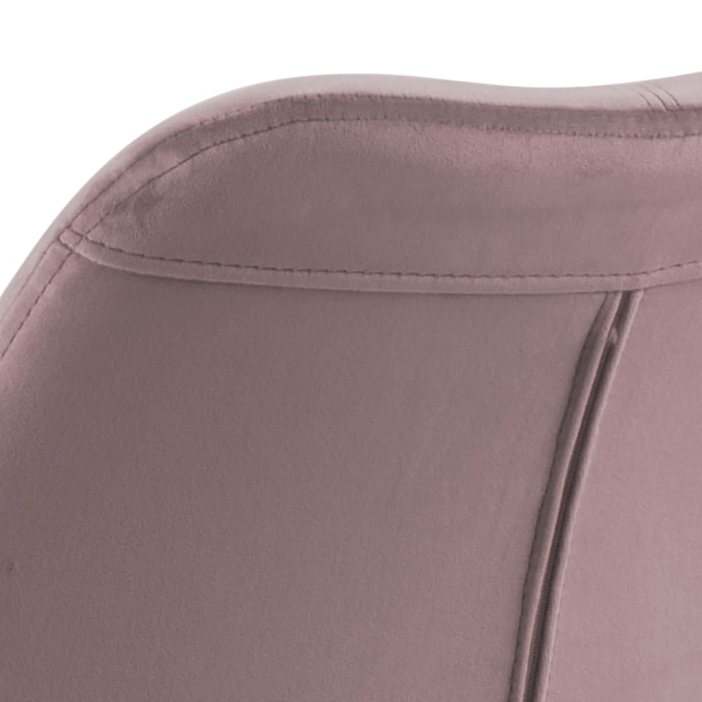 Set doua scaune dining DIMA roz pudra cu picioare natur