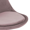 Set doua scaune dining DIMA roz pudra cu picioare negre