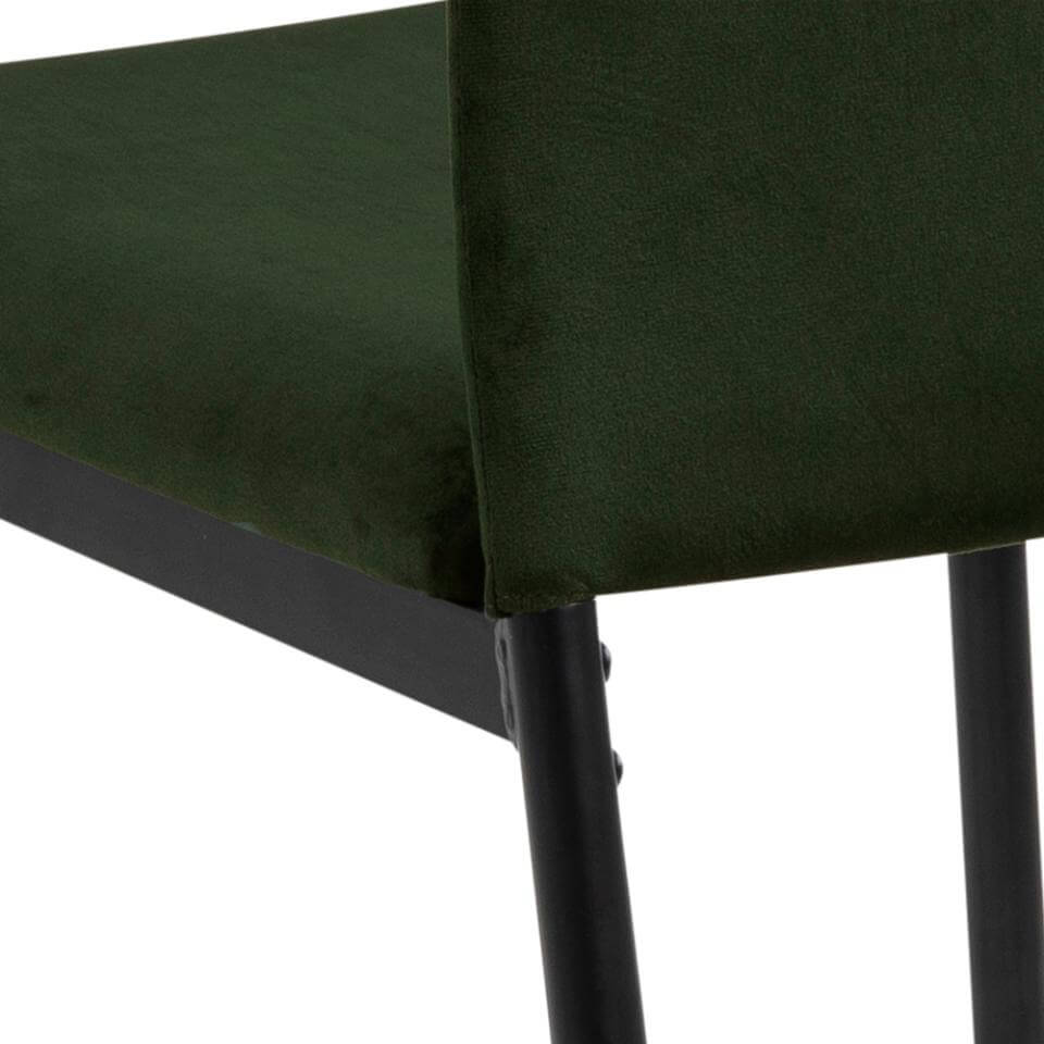 Scaun dining tapitat DEMINA verde ACTONA