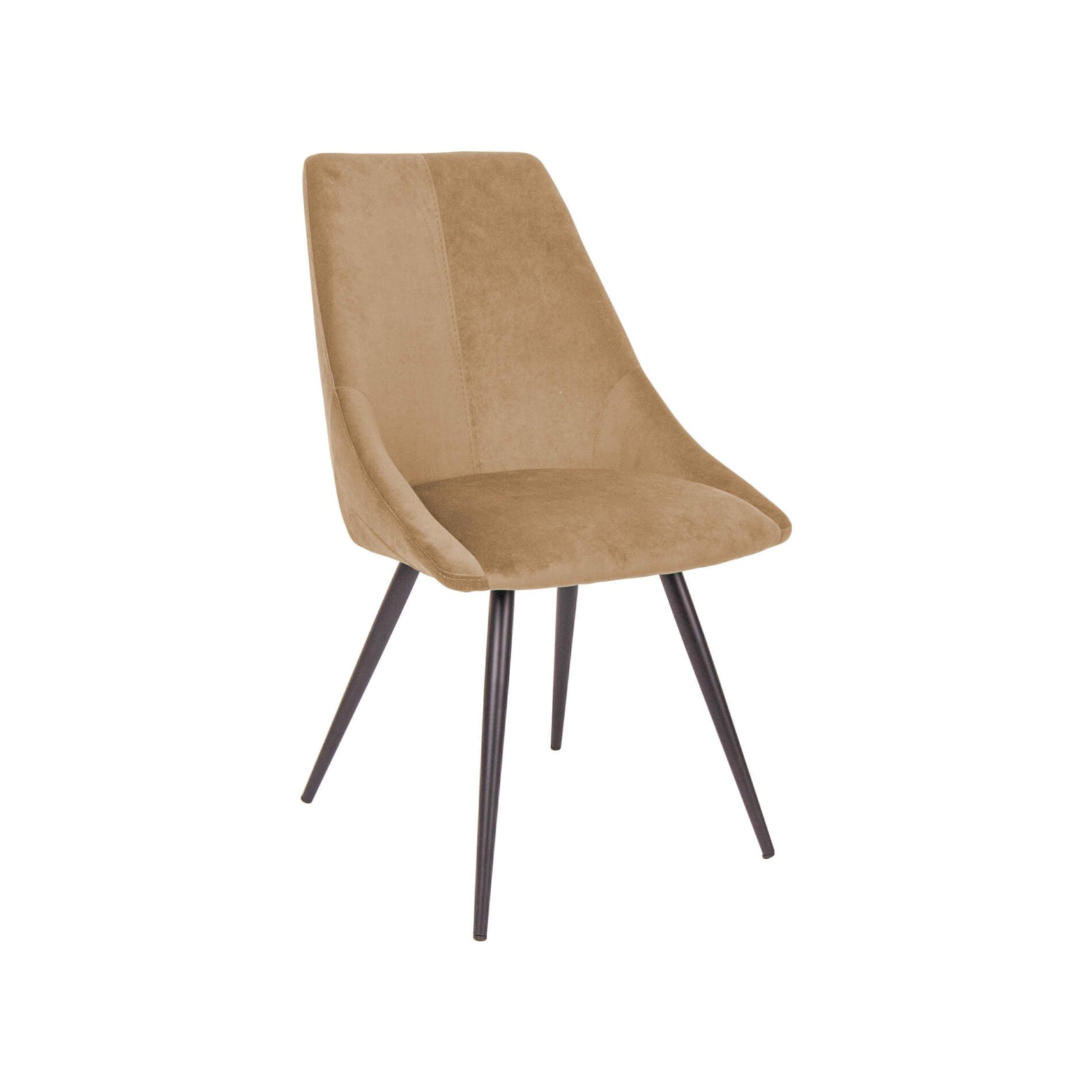 Scaun dining tapitat Oasis mustar