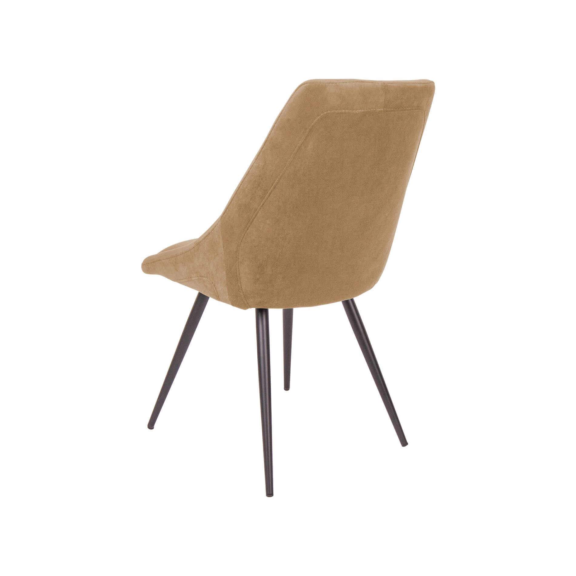 Scaun dining tapitat Oasis mustar pentru cina in familie