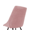 Scaun dining tapitat Oasis roz, comod, sezut catifea pentru apartamentul tau