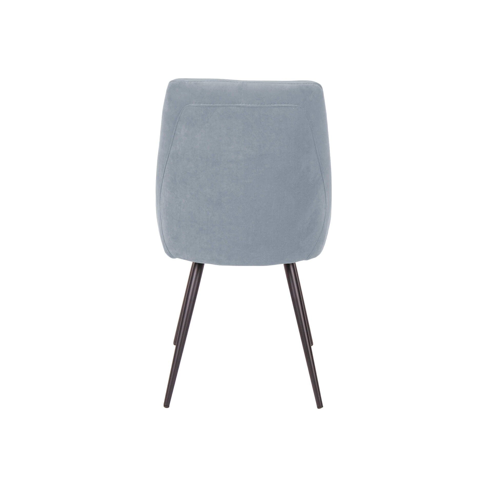 Scaun dining tapitat Oasis silver, comod, sezut catifea