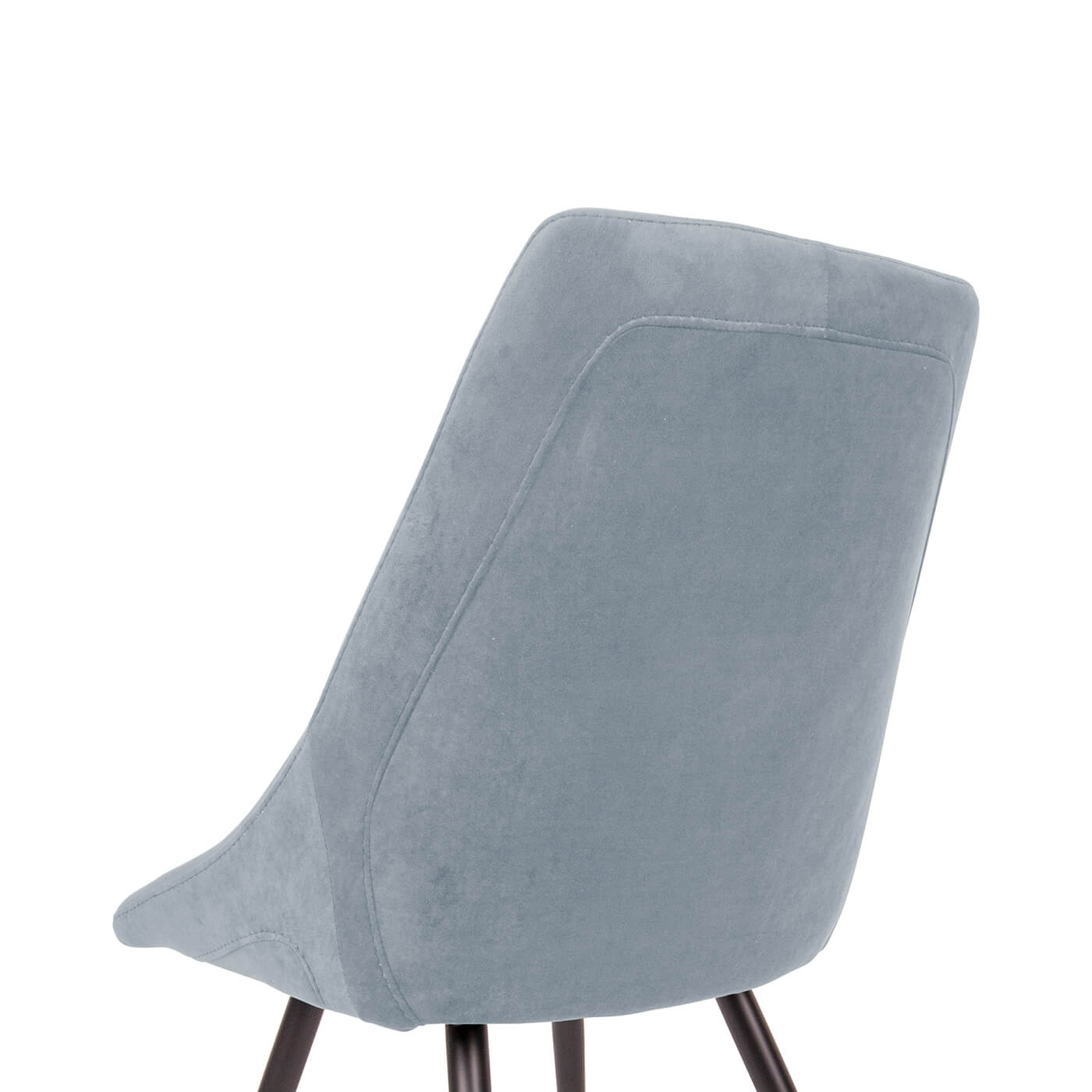 Scaun dining tapitat Oasis silver, comod, sezut catifea pentru apartamentul tau