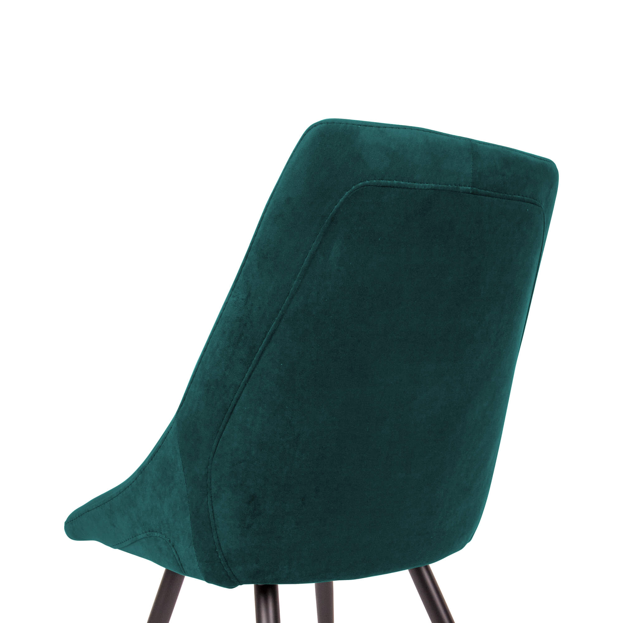 Scaun dining tapitat Oasis turcoaz, comod, sezut catifea pentru apartamentul tau