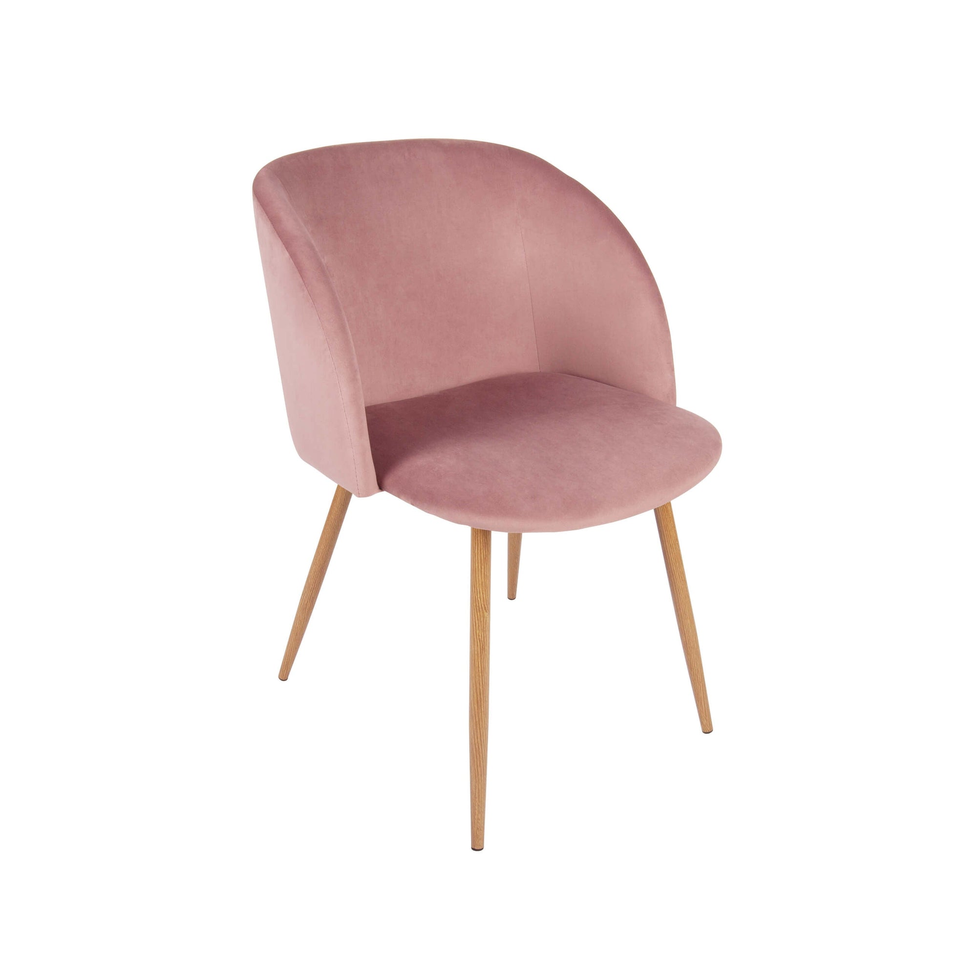 Oferta Scaun dining tapitat FRANCESCA roz, comod, design modern.