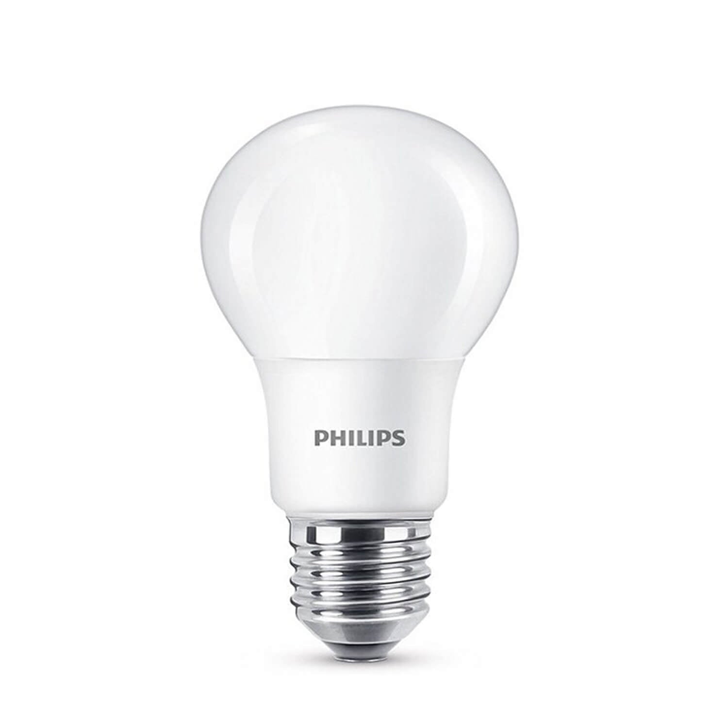 Set 2 becuri LED Philips A60 E27 8W 806 lumeni, cu glob mat