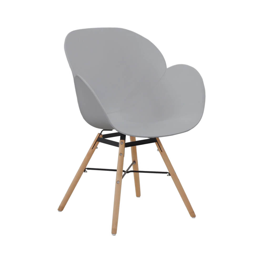 Set 2 scaune AMALIA gri confortabile, design modern