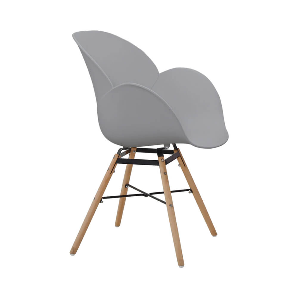 Set 2 scaune AMALIA gri confortabile, design modern