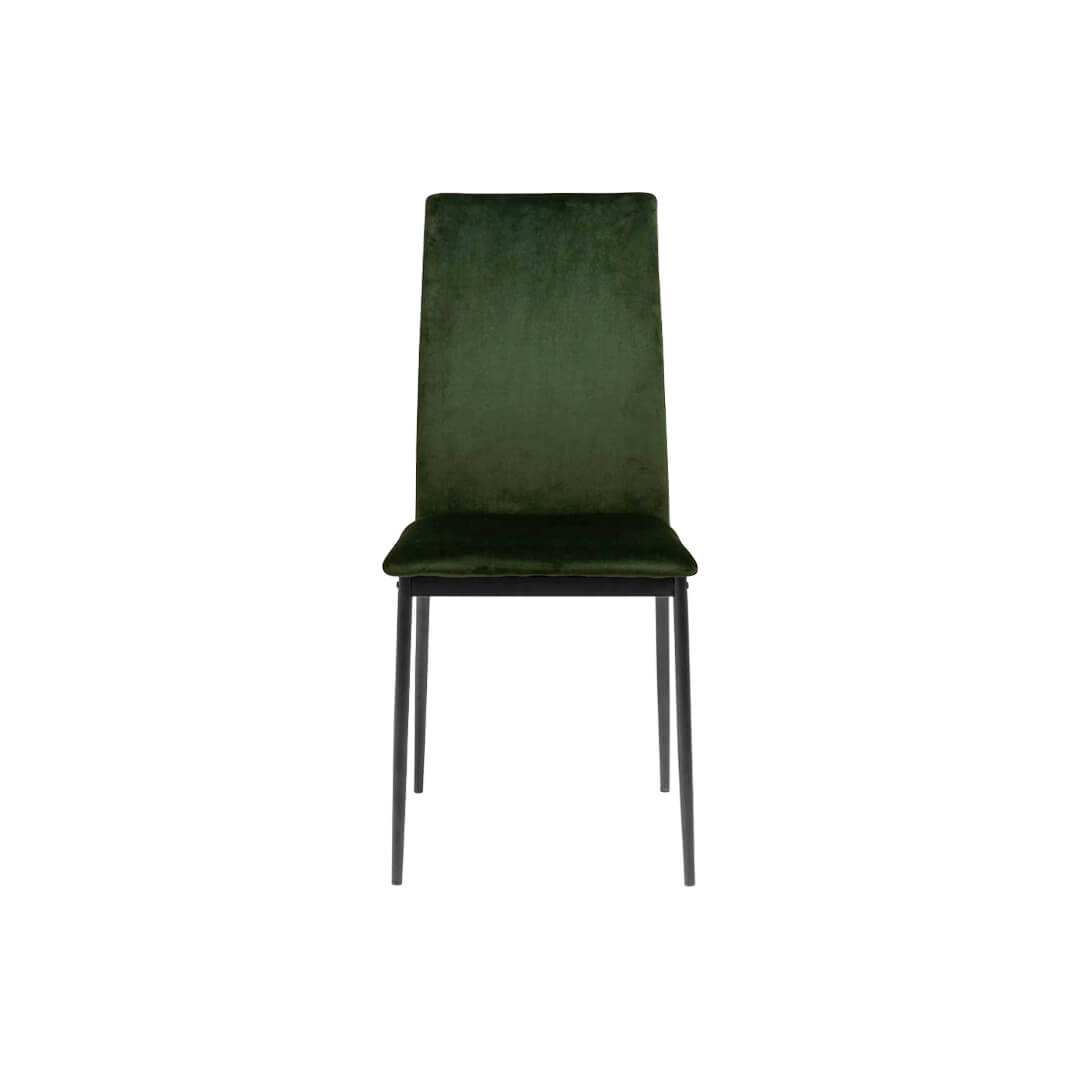 Set de 4 scaune tapitate DEMINA verde ACTONA pentru dining, comod, sezut catifea, design elegant.
