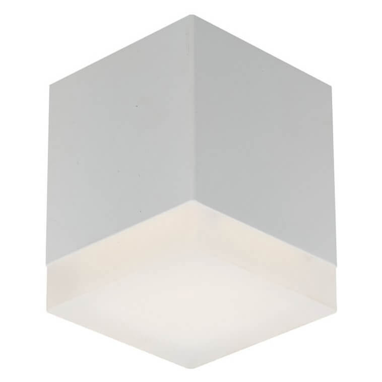 Spot aplicat modern GLAZE CUBE C2 alb cu LED 12W