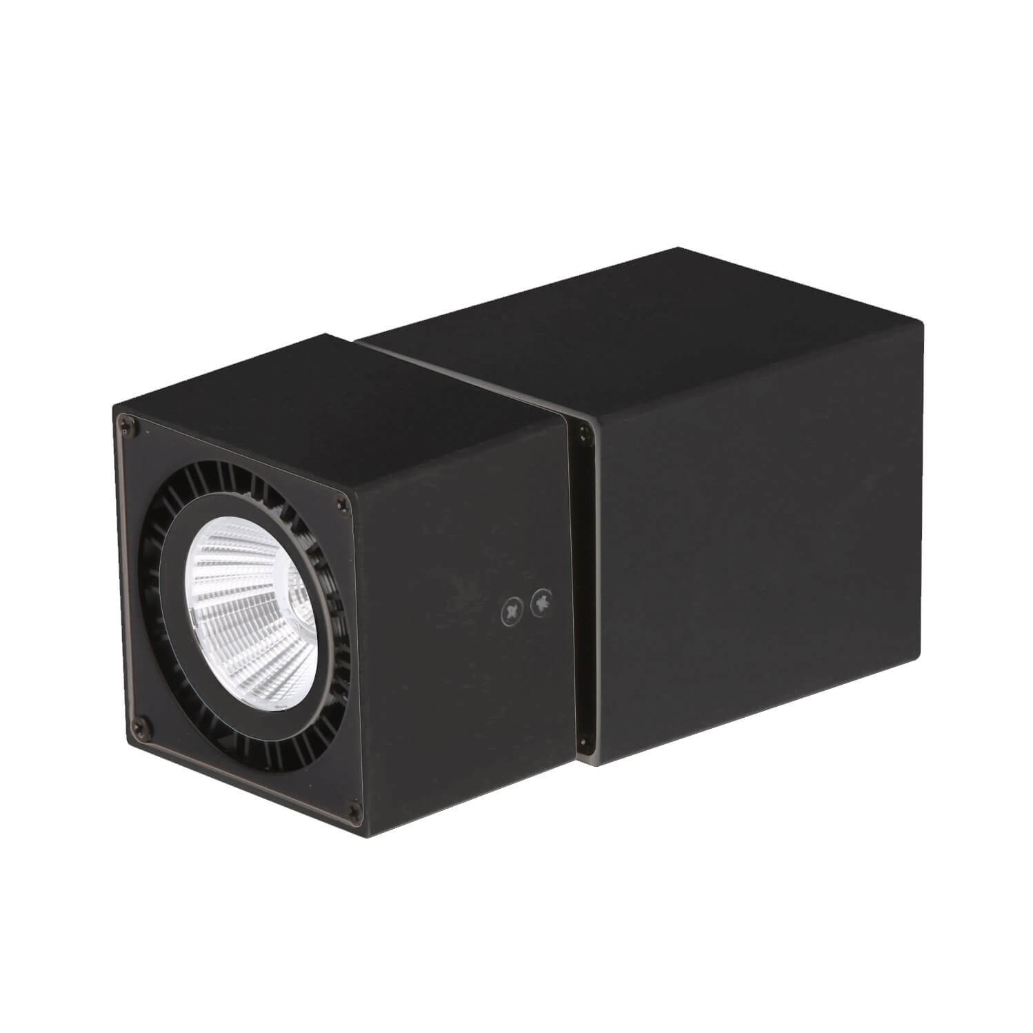 Spot aplicat SOLID C2 negru dormitor