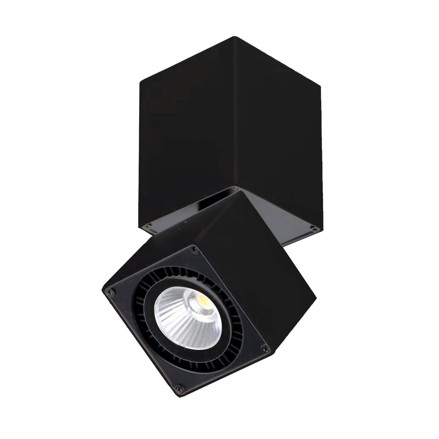 Spot aplicat SOLID C2 negru living