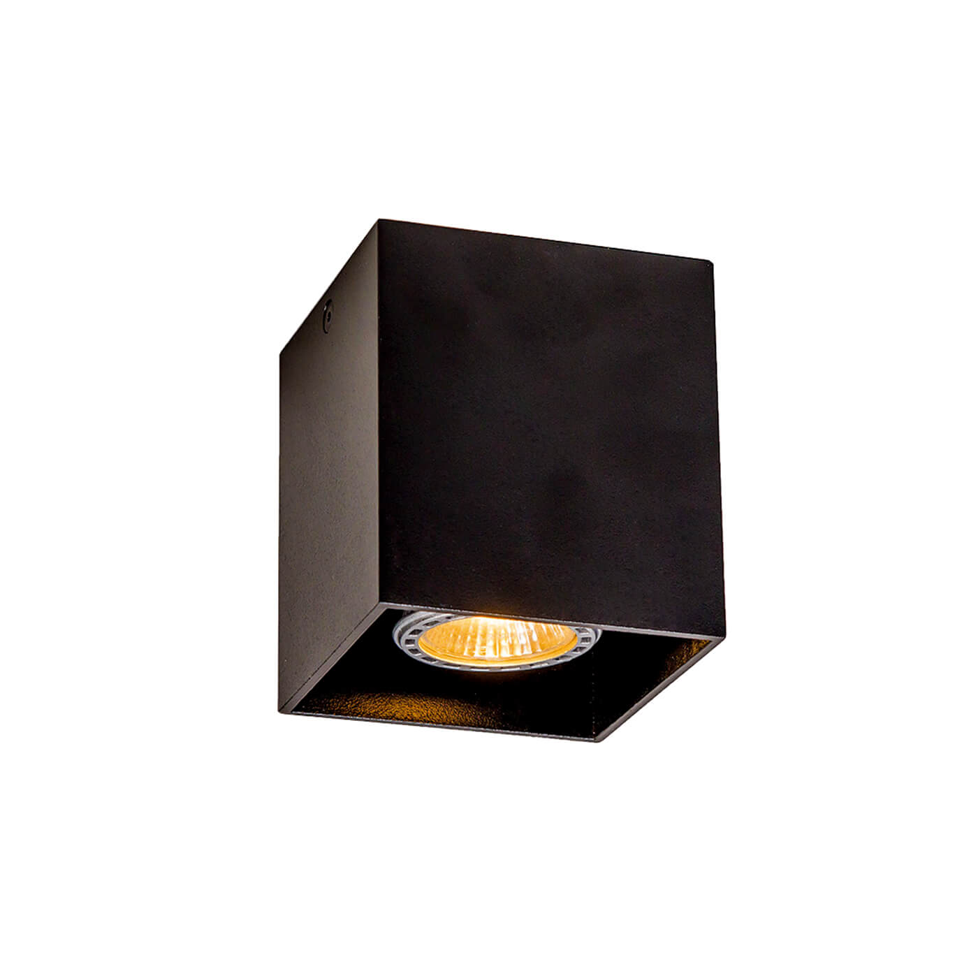 Cauti spot negru aplicat DICE rotund din metal - pentru bucatarie sau living, design modern, minimalist din colectia de lustre si lampi suspendate DOMICILIO?