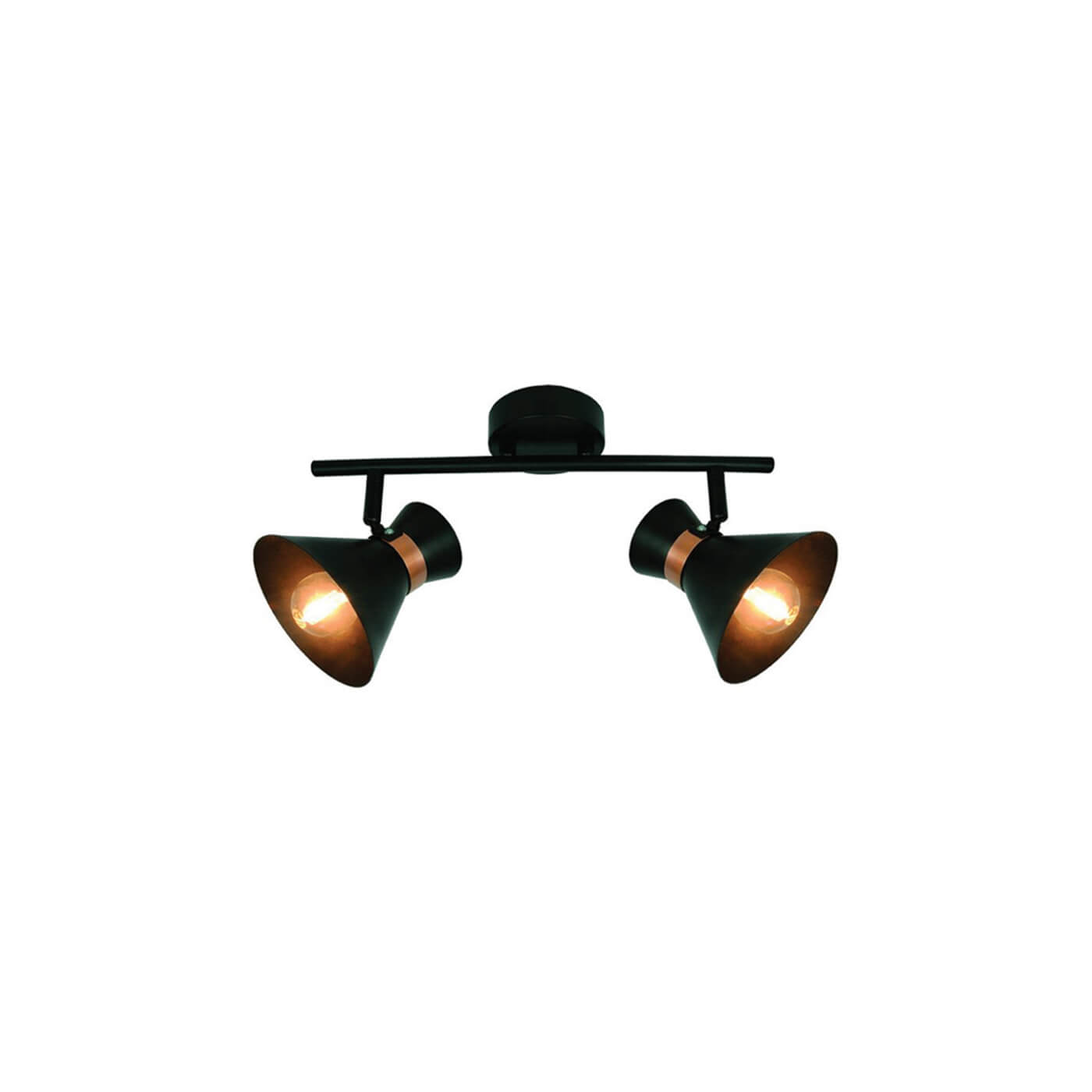 Cauti spot aplicat negru ambrat KELLY C2 din metal - pentru living, design modern, elegant din colectia de lustre si lampi suspendate DOMICILIO?