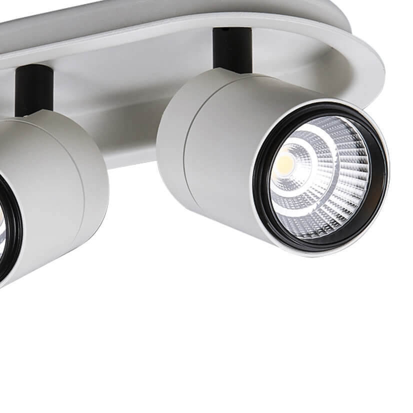 Spoturi pentru muzee, spatii expoziționale, evenimente, functioneaza cu LED 14W 3000K. Diametru (cm) 17.5 Inaltime (cm) 12.5 Diametru carota (cm) 8*2 Culoare alb Material metal Montaj incastrat in tavan Orientabil da Sursa iluminat LED 14W 3000K Inclus da Cod LA89-C2-WH