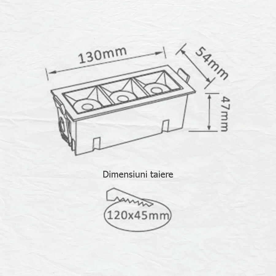 Spoturi incastrabile pentru interior, LED 12W 2700KSpoturi incastrabile pentru baie, bucatarie, living, dormitor, usor de montat si reglat.   Spoturile din gama MELO sunt piesele perfecte pentru spatiile moderne amenajate intr-un mod cat mai versatil si practic. Designul ii permite sa se alature cu usurinta in decoruri dintre cele mai diverse, iar materialul ii garanteaza calitatea inalta.