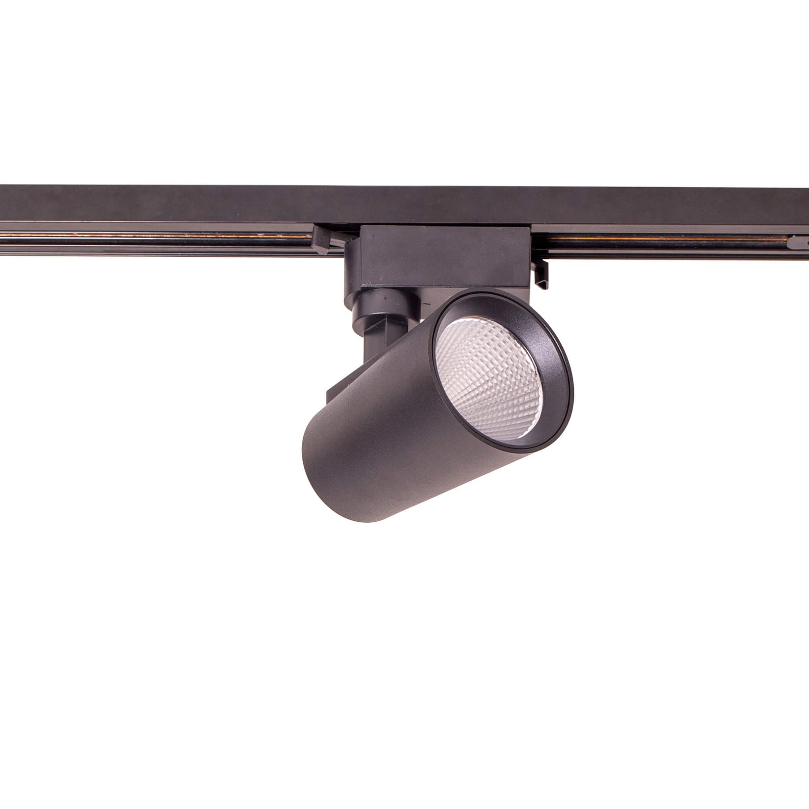 Spoturi LED reglabile design modern, baie, bucatarie, hol, dormitor, expozitii de arta, cafenele, restaurante. Diametru (cm) 7,5 Inaltime (cm) 14,5 Culoare negru Material metal Montaj aplicat pe sina Orientabil da Sursa iluminat LED 12W 3000K Inclus nu Cod LS03-S0-BK