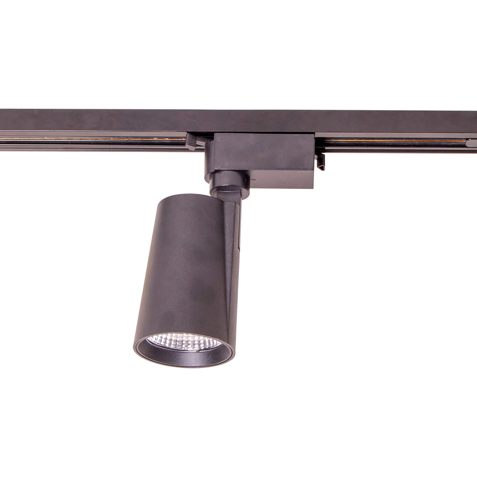 Spot pe sina JETT negru - Spoturi LED reglabile design interior pentru expotizii de arta