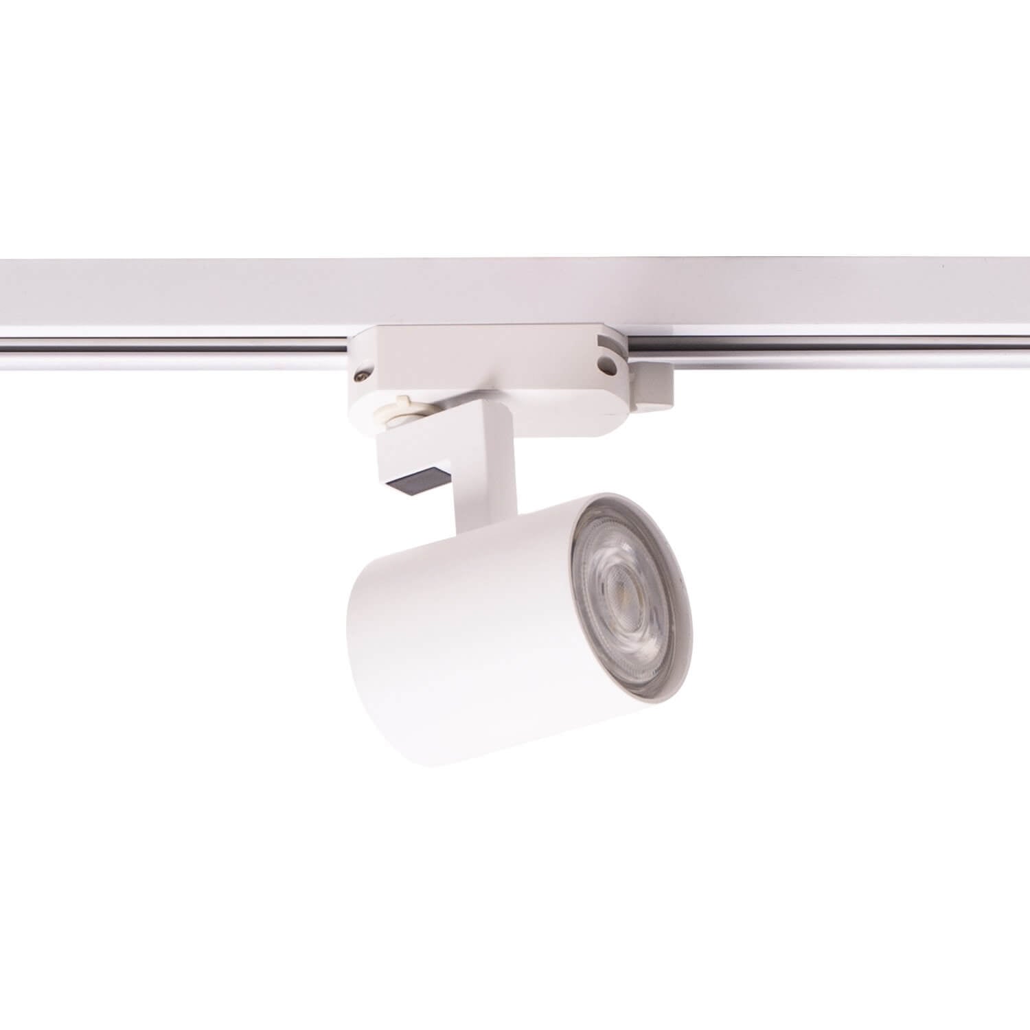 Micute si discrete, spoturile Natan se monteaza pe sina. Le poti alege pentru a pune accente de lumina pe obiecte de arta sau pentru luminatul ambiental in casa ta. Diametru (cm) 5.5 Inaltime (cm) 7 Culoare alb Material metal Montaj aplicat pe sina Orientabil da Sursa iluminat bec Gu10 1*max 30W Inclus nu Dimabil da Cod LS01-S0-WH