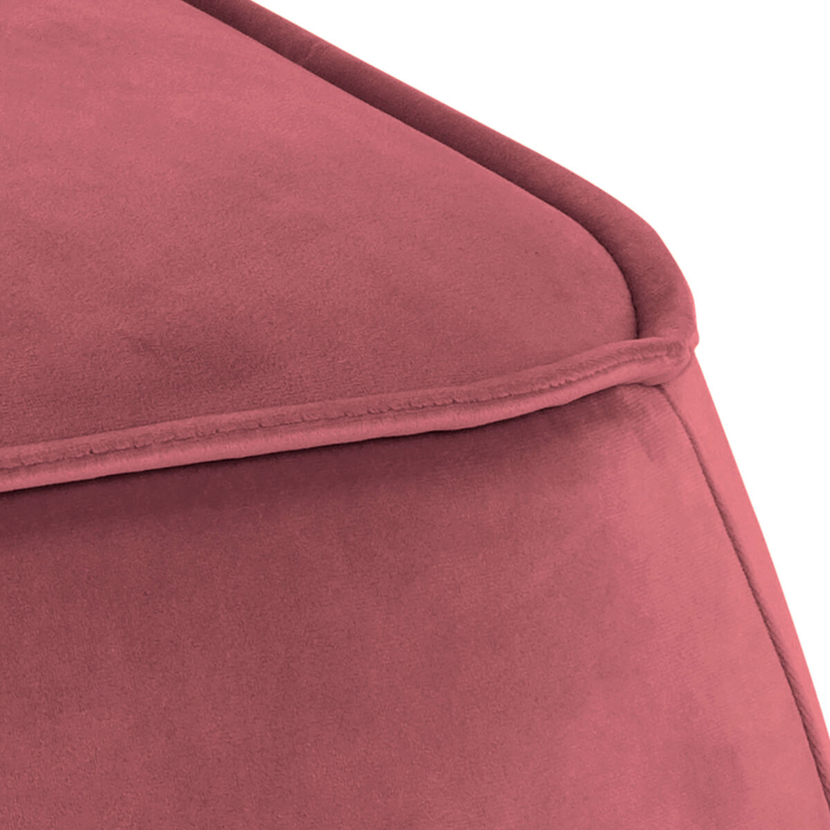 taburet pufos roz corai, design modern