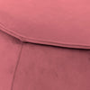 Cauti un taburet pufos roz corai, design elegant, ideal modern