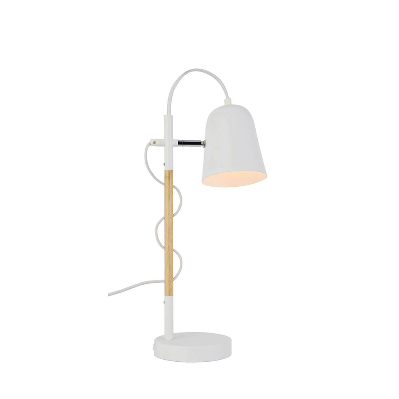 Veioza scandinava alba EDDIE 1x40W E14