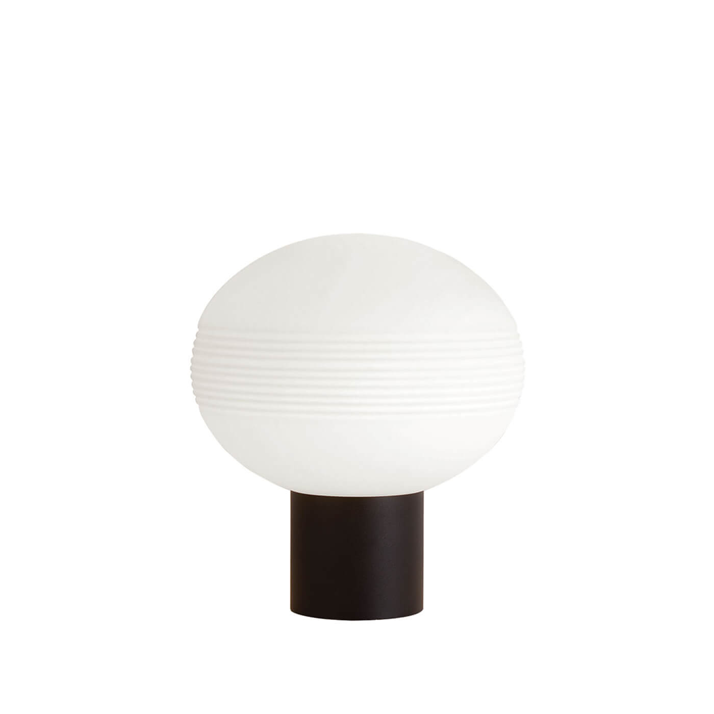 Veioza neagra ANGELO cu glob alb - pentru citit, noptiera si pat