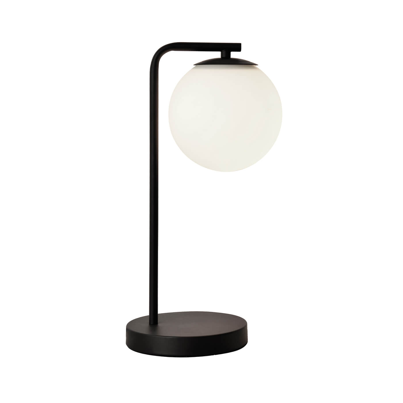 Cauti o veioza de metal neagra DANAE si abajur de sticla pentru living - corp de iluminat, design minimalist, modern? 