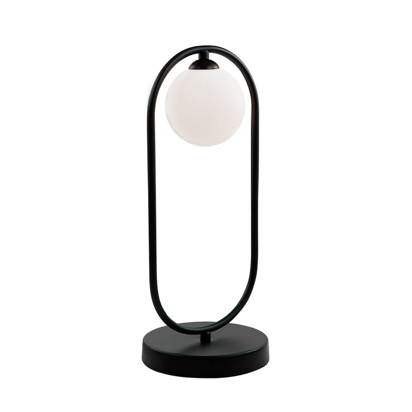 Cauti o veioza eleganta neagra FANCY cu glob din sticla pentru living - corp de iluminat, design minimalist, modern? 