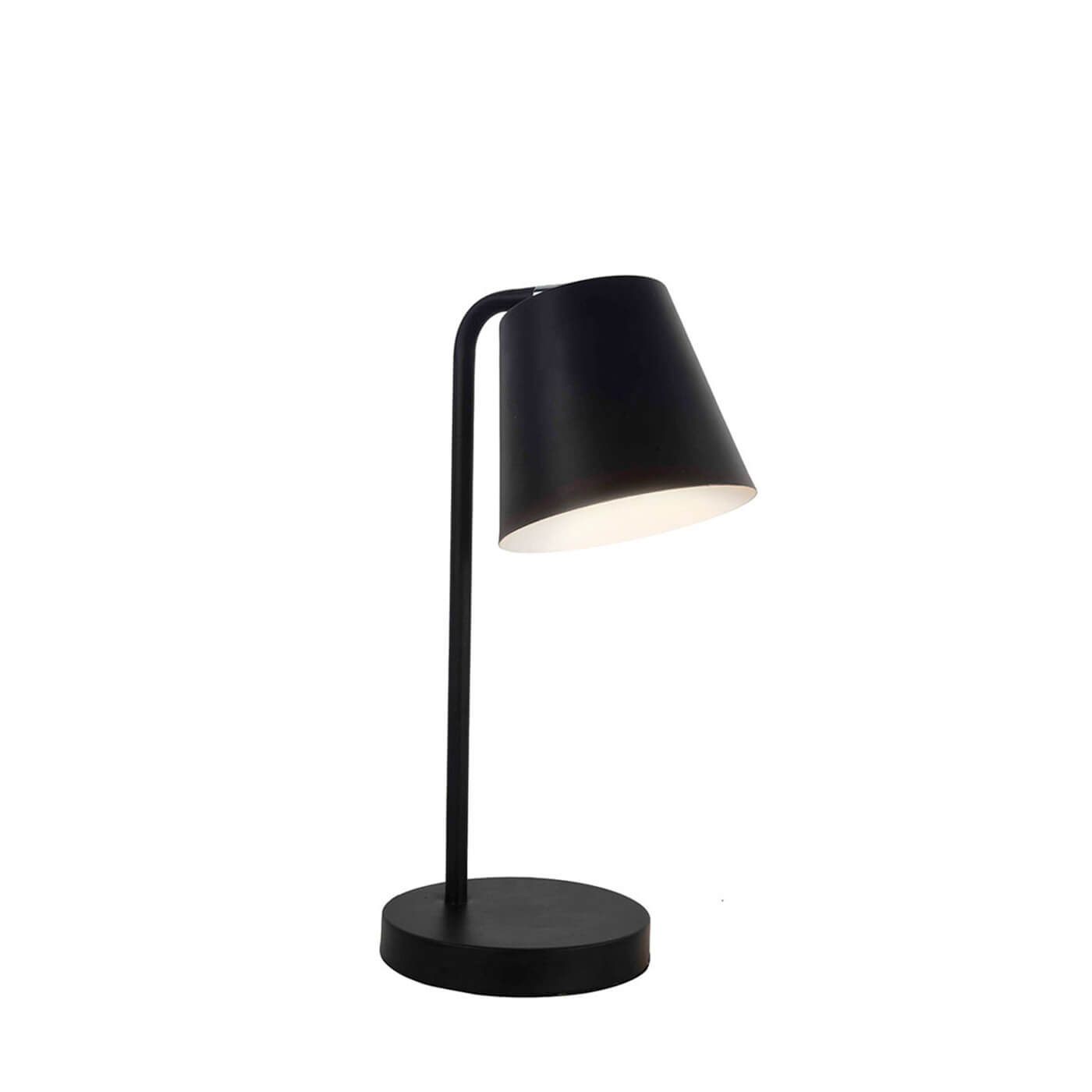 Cauti o veioza neagra LYRA din metal cu abajur, design modern, elegant - pentru living sau noptiera? Din colectia de corpuri de iluminat si lustre DOMICILIO