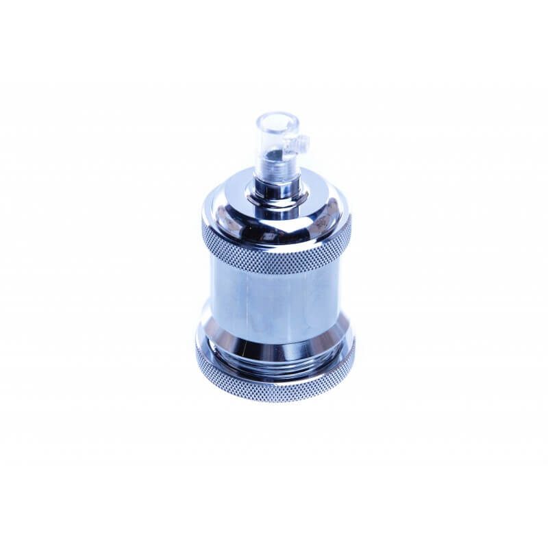 Fasung argintiu lucios metalic E27 PRAGA Domicilio