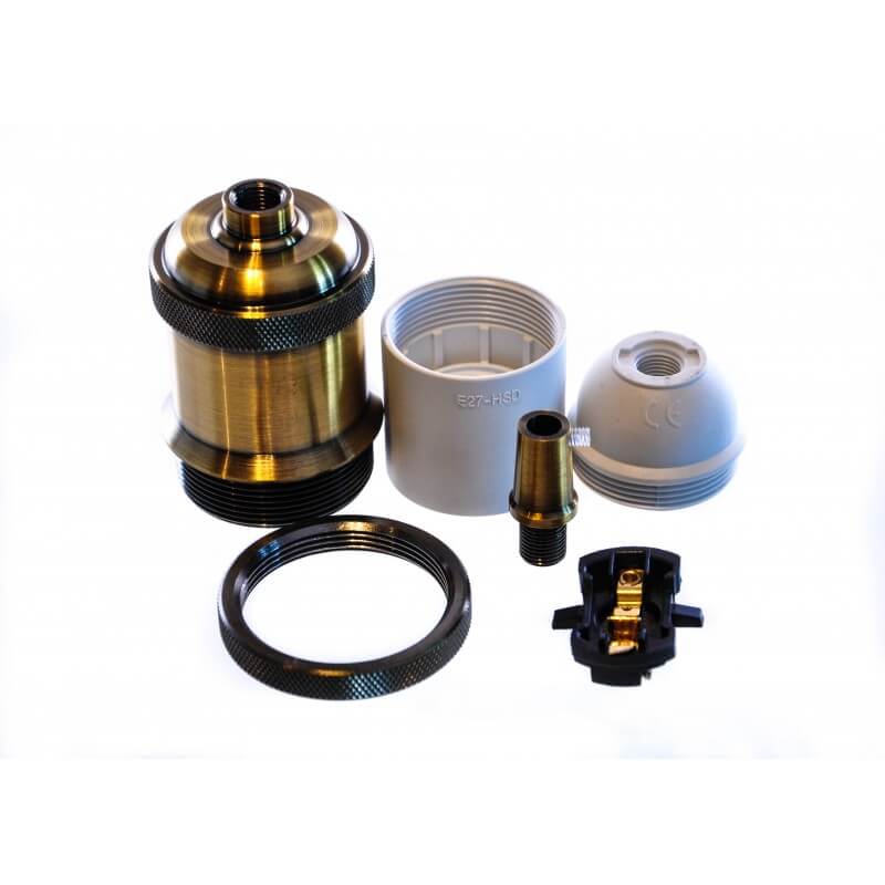 Fasung metalic maro metalizat E27 GENK Domicilio pentru corpuri de iluminat, lustre sau lampi suspendate