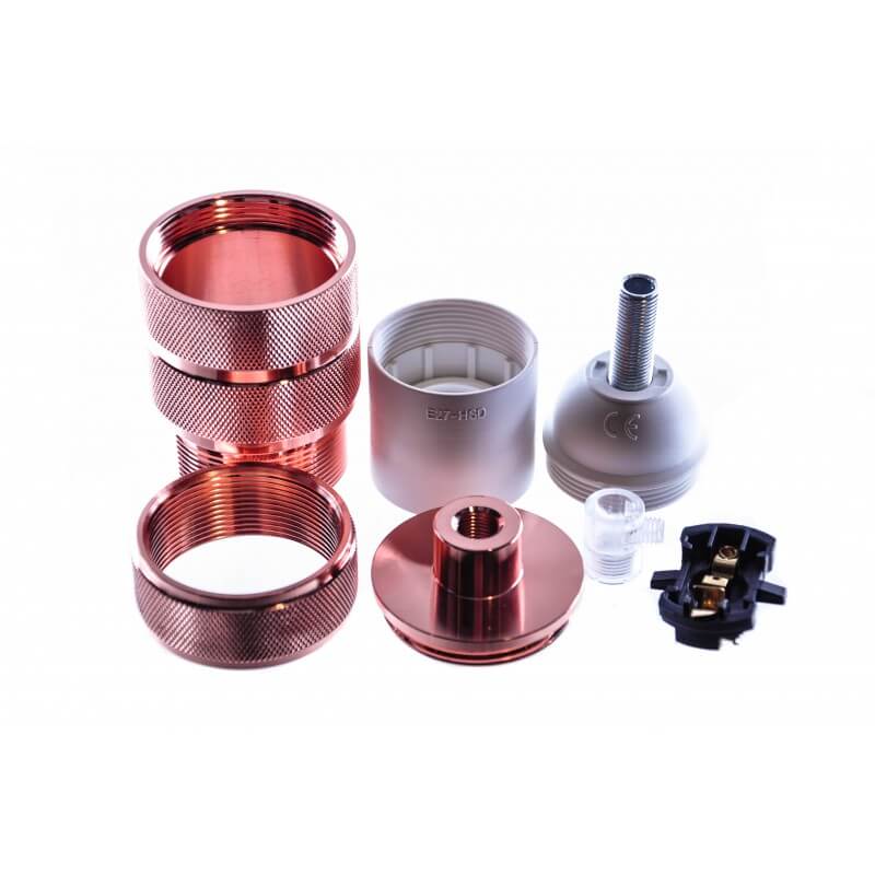 Pret Fasung metalic roz metalizat E27 TORINO