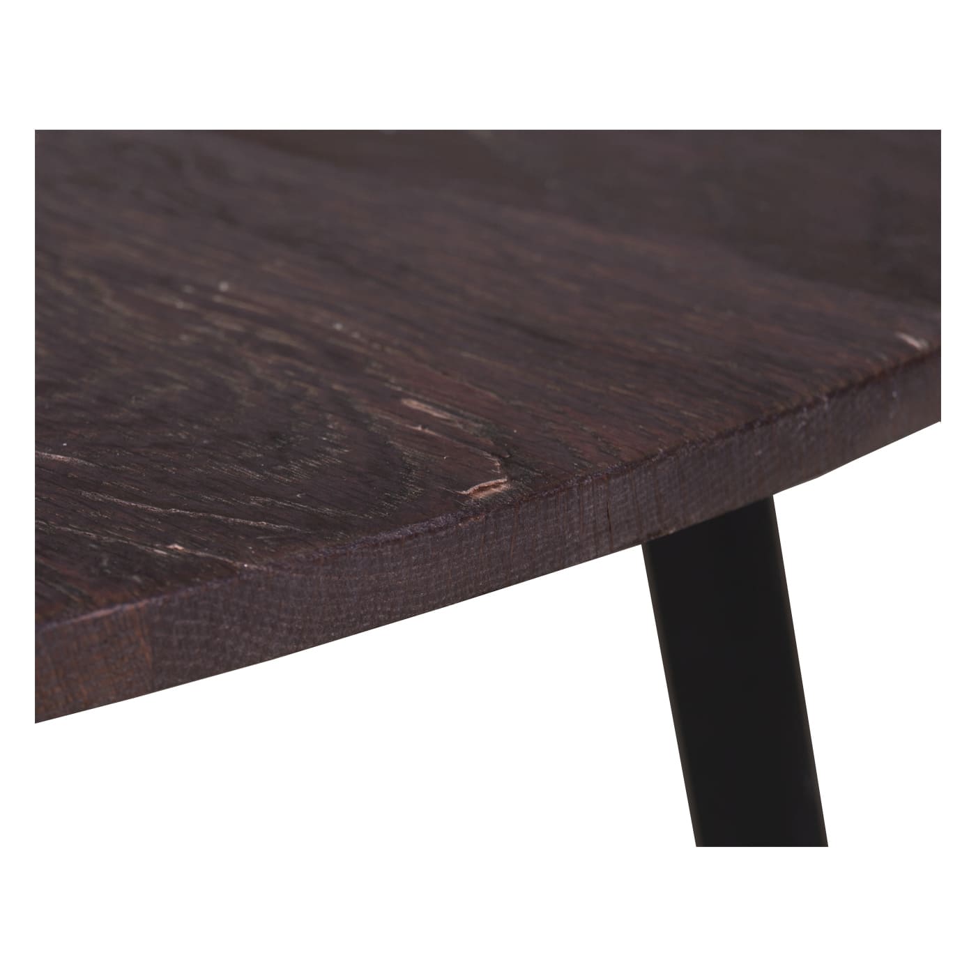 Masuta de cafea rotunda HARRISON cu blat de lemn