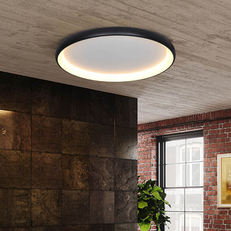 Plafoniera moderna neagra OTA S cu LED 54W