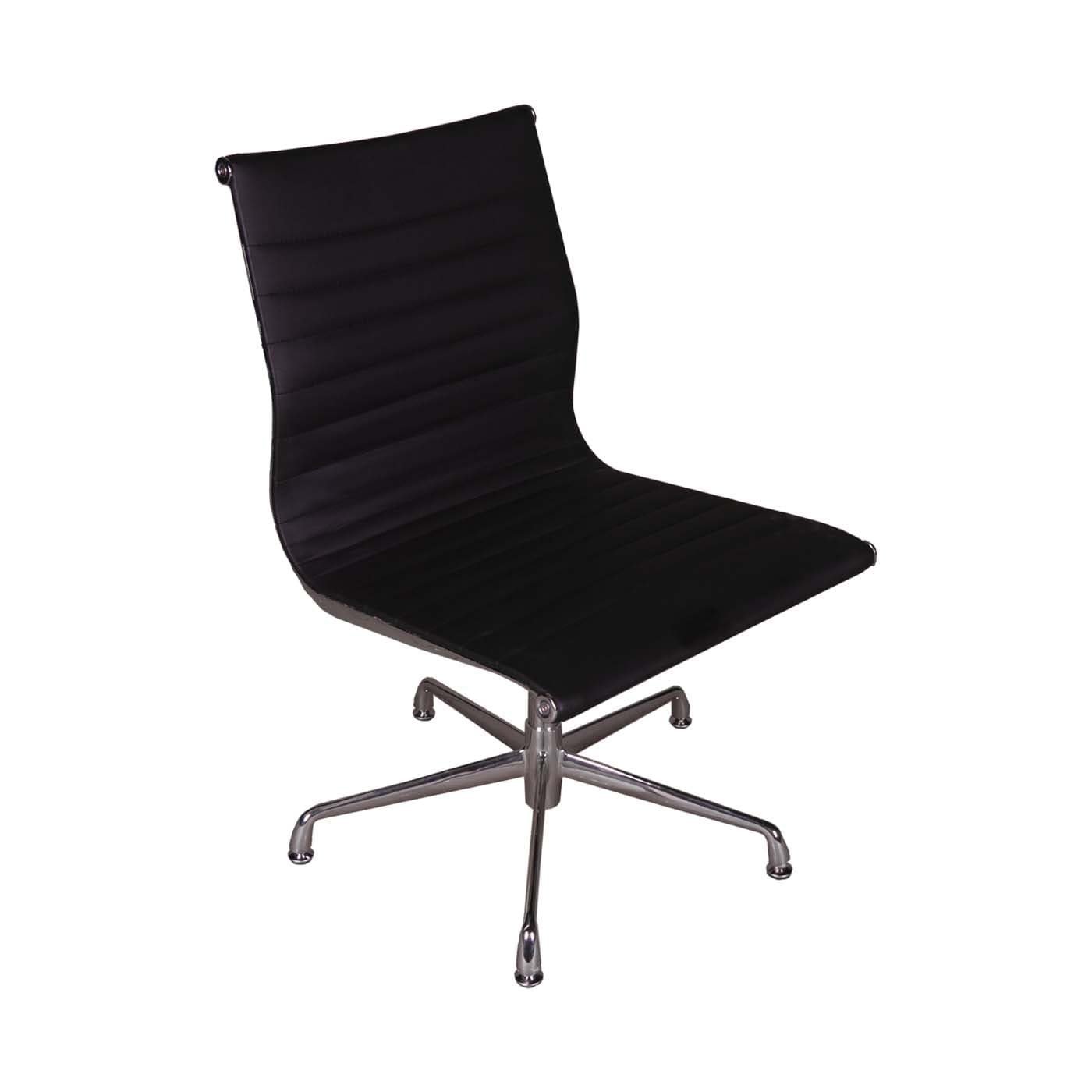 scaun simplu piele negru