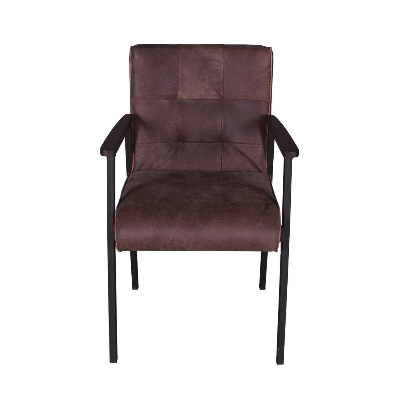 scaun vintage piele maro