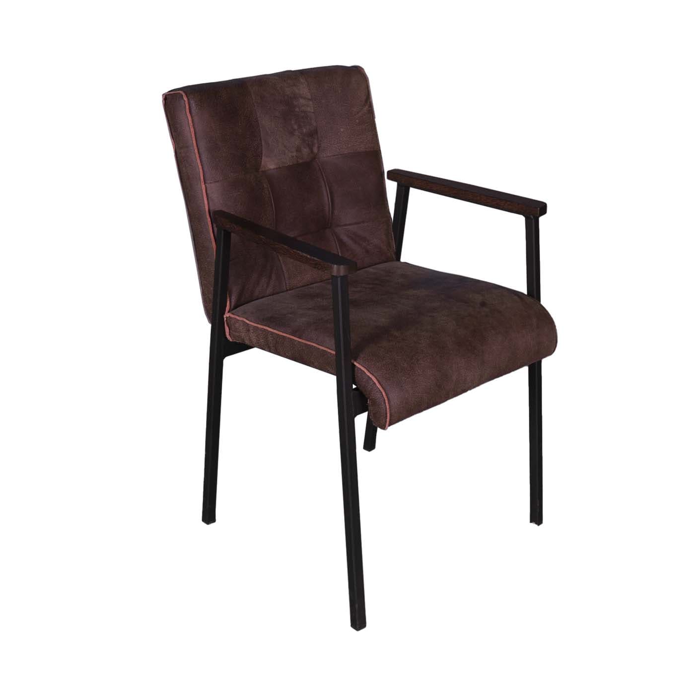 scaun vintage piele maro
